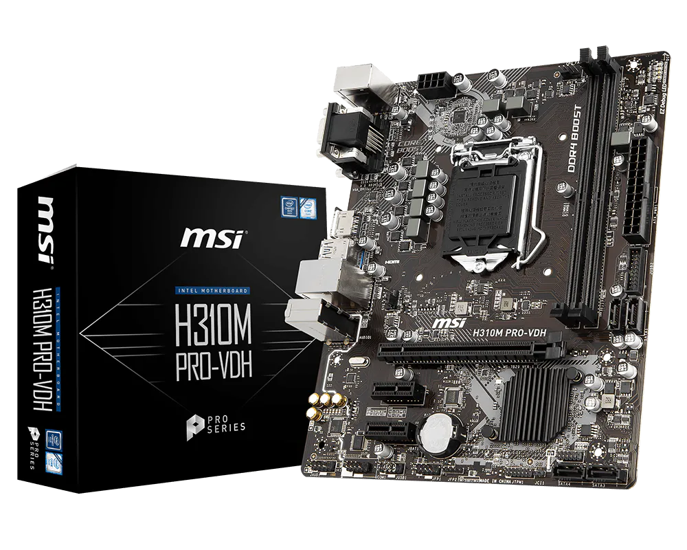 MSI H310M PRO-VDH Intel Micro-ATX Motherboard