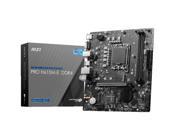 MSI PRO H610M-E DDR4 mATX Motherboard