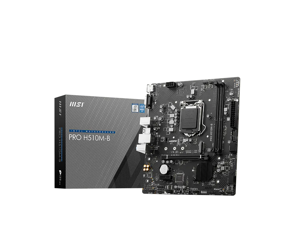 MSI PRO H510M-B 10th Gen Micro-ATX Motherboard