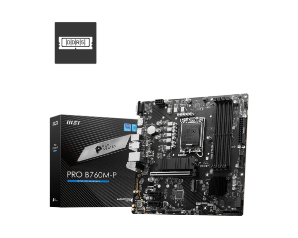 MSI PRO B760M-P DDR5 Micro-ATX Motherboard