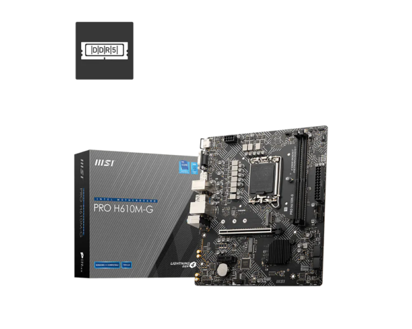 MSI PRO H610M-G DDR4 Micro-ATX Motherboard