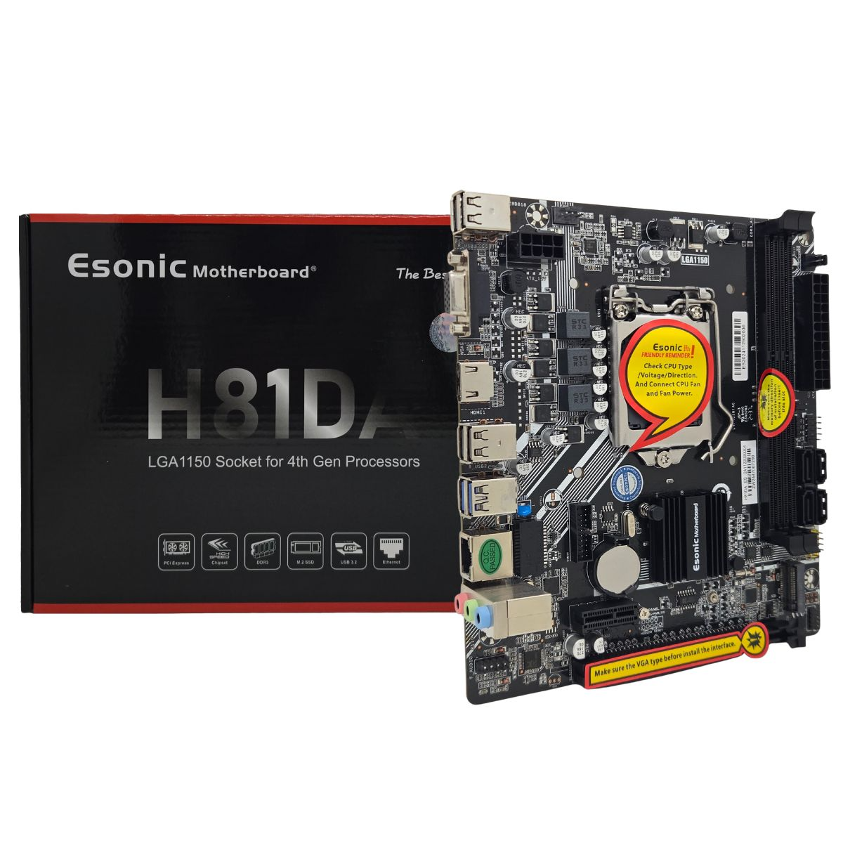 Esonic H81DA DDR-3 Micro-ATX Motherboard