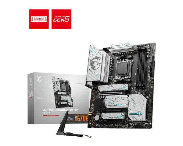 MSI X670E GAMING PLUS WIFI AM5 ATX Motherboard