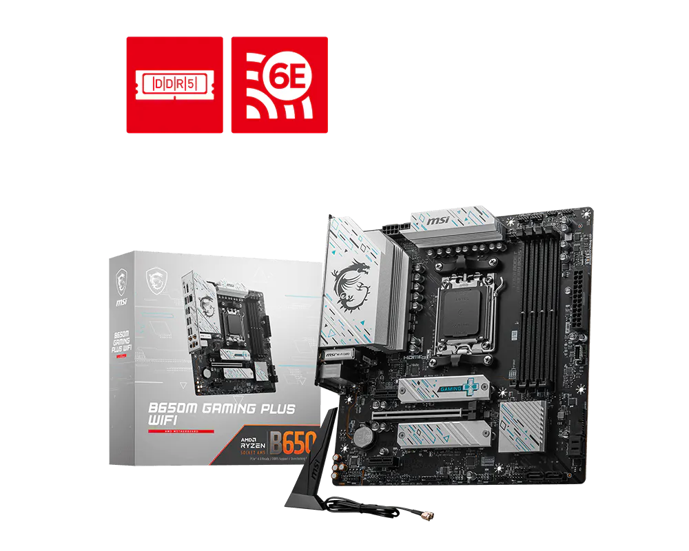 MSI B650M GAMING PLUS WIFI AM5 Motherboard