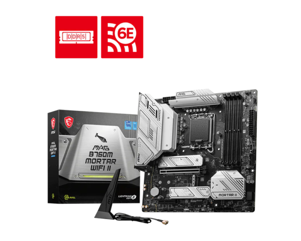 MSI MAG B760M MORTAR WIFI II DDR5 Micro-ATX Motherboard