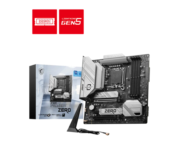 MSI B760M Project Zero DDR5 Micro-ATX Motherboard