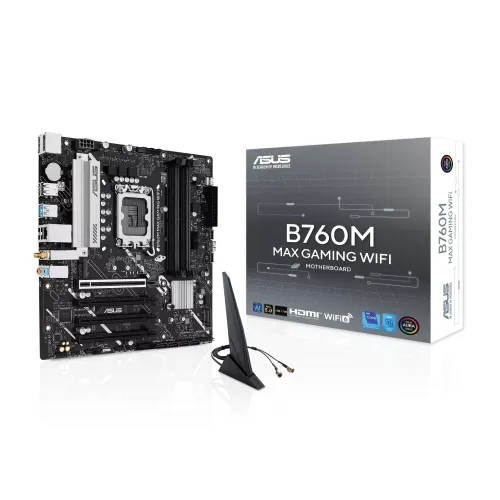 ASUS B760M MAX GAMING WIFI DDR5 Micro-ATX Motherboard