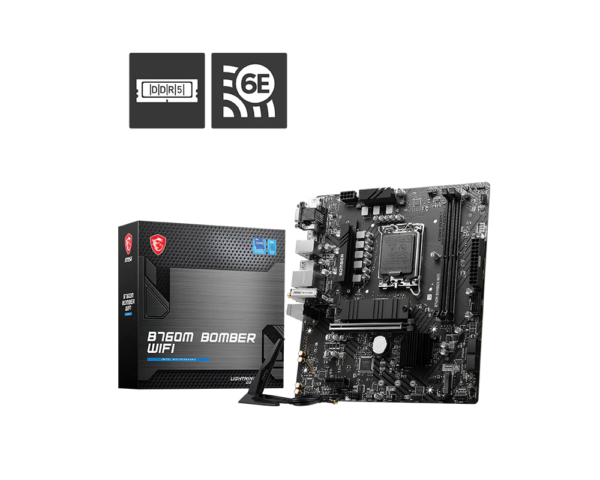 MSI B760M Bomber WiFi DDR5 Micro-ATX Motherboard