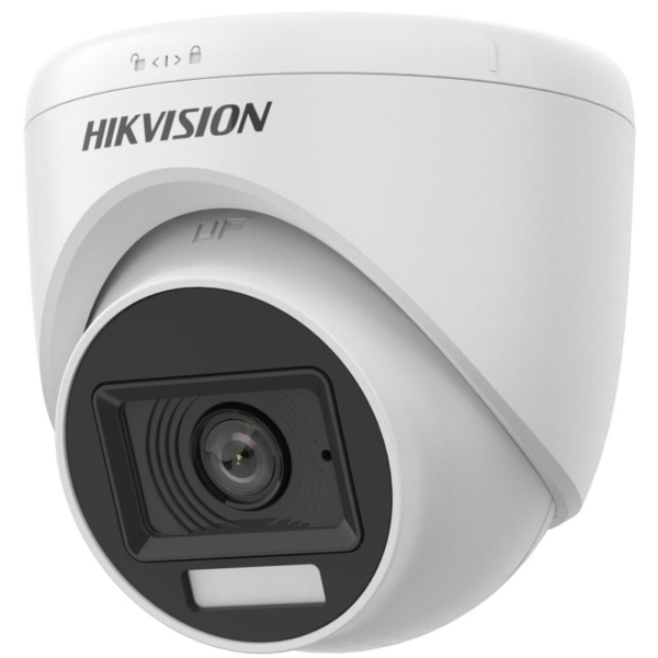 Hikvision DS-2CE76D0T-LPFS 2MP Dual Light Audio Fixed Turret CCTV Camera