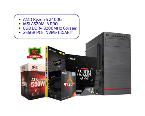 AMD Ryzen 5 2400G Budget Desktop PC
