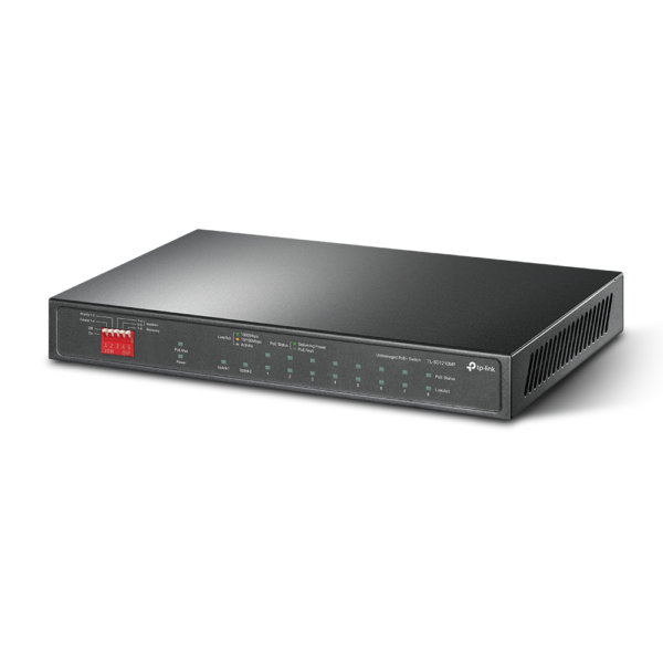 TP-Link TL-SG1210MP 10-Port Gigabit Desktop/Rackmount Switch with 8-Port PoE+