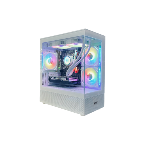 Virtu H50W White Gold Gaming Case